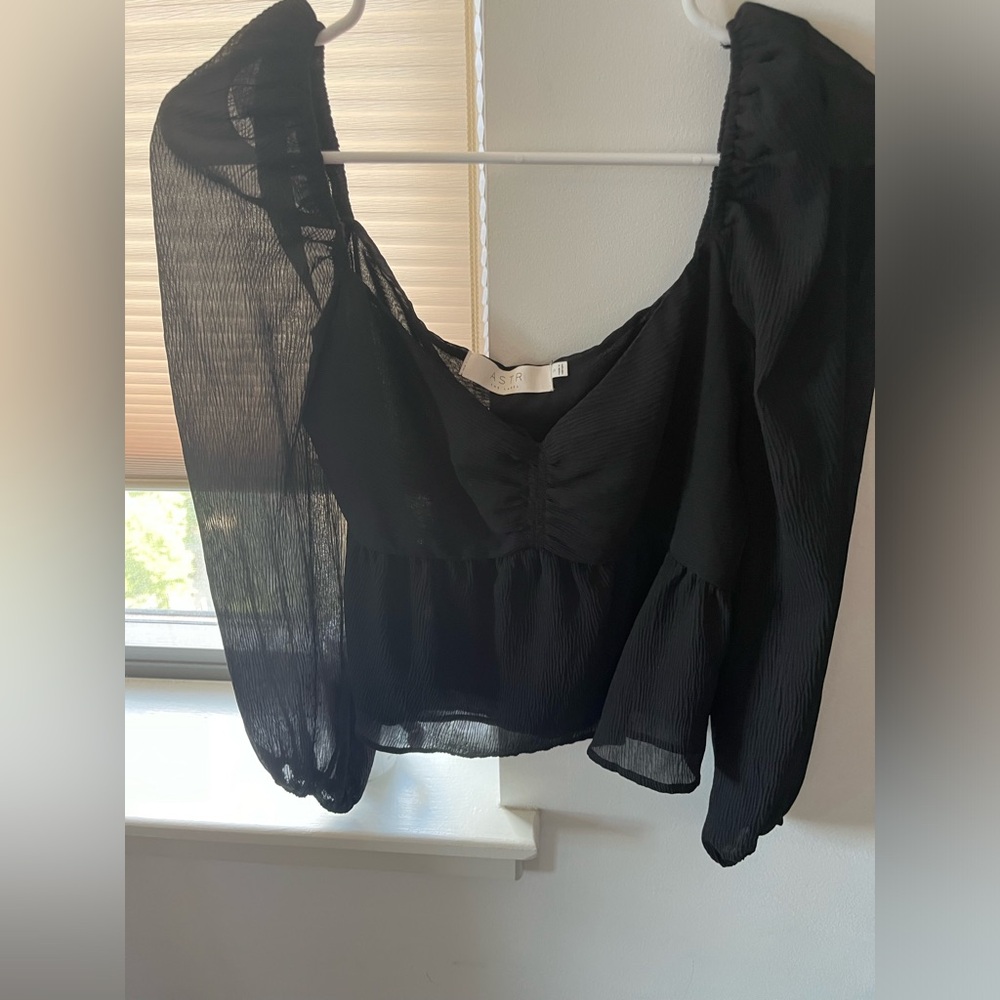 Long sleeve baby doll top